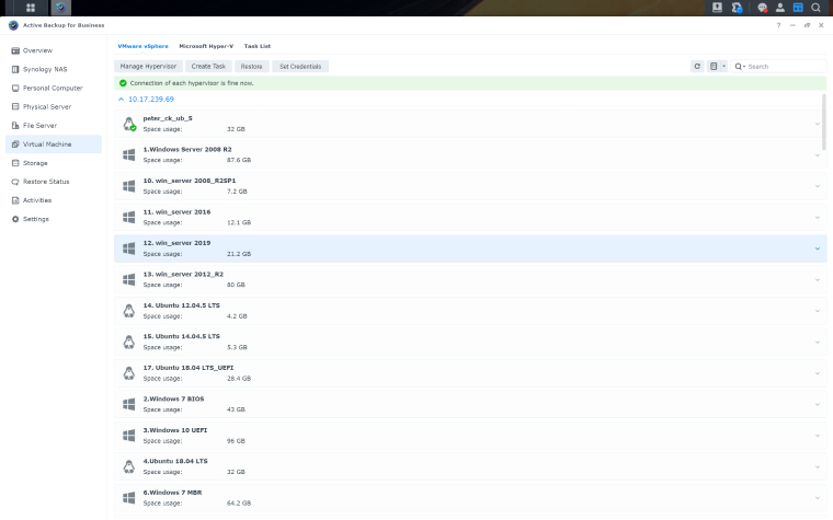 Backup and recovery for VMware and Hyper-V