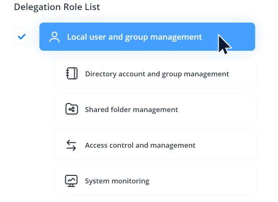Flexible administrative role delegation