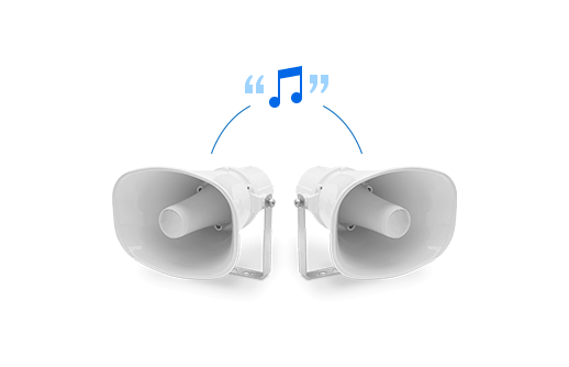 Easily broadcast speech or recordings