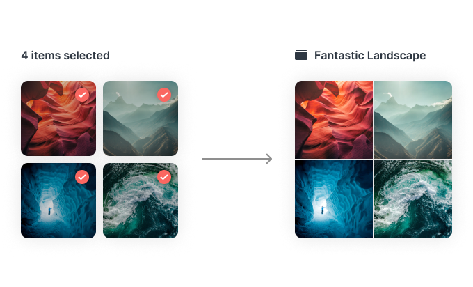 Customizable albums
