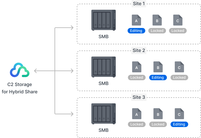 Seamless multi-site file access